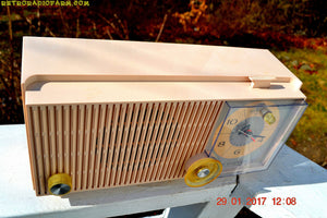 SOLD! - Dec 15, 2017 - ROSE PINK Mid Century Vintage Retro Antique 1962 RCA Victor Model RGD20R Tube AM Clock Radio Sounds Great! - [product_type} - RCA Victor - Retro Radio Farm