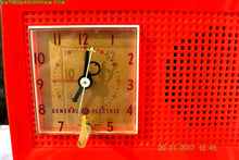 Load image into Gallery viewer, SOLD! - Feb 17, 2017 - RED HOT RED Mid Century Retro Vintage 1954 General Electric Model 556 AM Tube Radio Absolutely Pristine! - [product_type} - General Electric - Retro Radio Farm