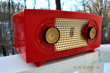 Load image into Gallery viewer, SOLD! - Dec 6, 2017 - CANDY APPLE RED Mid Century Retro Jetsons Vintage 1955 Zenith Model R511-F AM Tube Radio Excellent Condition! - [product_type} - Zenith - Retro Radio Farm
