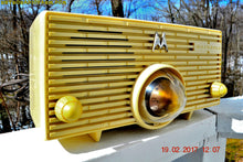 Load image into Gallery viewer, SOLD! - Dec. 18, 2017 - IVORY Mid Century Retro Jetsons 1957 Motorola 56H Turbine Tube AM Radio Works Amazing! - [product_type} - Motorola - Retro Radio Farm