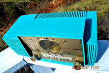 Load image into Gallery viewer, SOLD! - April 17, 2017 - TURQUOISE Mid Century Jetsons 1957 General Electric Model 914 Tube AM Clock Radio Sweet! - [product_type} - General Electric - Retro Radio Farm