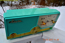Load image into Gallery viewer, SOLD! - Mar 23, 2017 - AQUAMARINE Mid Century Retro Vintage 1959 Arvin Model 5583 AM Tube Clock Radio Rare! - [product_type} - Arvin - Retro Radio Farm