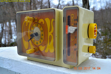 SOLD! - July 31, 2018 - GROOVY Retro Solid State 1970's General Electric C3300A AM Clock Radio Alarm Works!