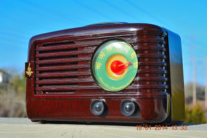 SOLD! - June 6, 2014 - BEAUTIFUL Retro Vintage 1950 Emerson 642A Bakelite AM Tube Radio WORKS! - [product_type} - Emerson - Retro Radio Farm