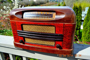 SOLD! - Sept 18, 2014 - BEAUTIFUL Wood Art Deco Retro 1946 Philco 46-132 AM Tube Farm Radio Works!
