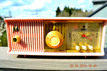 Load image into Gallery viewer, SOLD! - June 3, 2014 - BEAUTIFUL POWDER PINK Retro Jetsons 1957 Motorola 57CC Tube AM Clock Radio WORKS! - [product_type} - Motorola - Retro Radio Farm