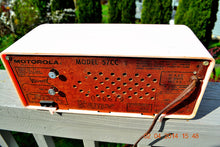 Load image into Gallery viewer, SOLD! - June 3, 2014 - BEAUTIFUL POWDER PINK Retro Jetsons 1957 Motorola 57CC Tube AM Clock Radio WORKS! - [product_type} - Motorola - Retro Radio Farm