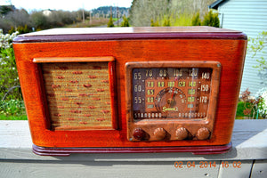 SOLD! - June 10, 2014 - BEAUTIFUL Wood Art Deco Retro 1947 Sonora Ret-210 AM Tube Radio Works!