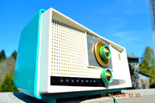 Load image into Gallery viewer, SOLD! - April 22, 2014 - SEAFOAM GREEN Atomic Age Vintage 1959 Sylvania Z6F17 Tube FM Radio WORKS! - [product_type} - Sylvania - Retro Radio Farm