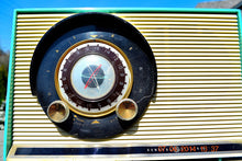 Load image into Gallery viewer, SOLD! - July 19, 2014 - AQUA Atomic Age Vintage 1957 General Electric 862 Tube AM Radio WORKS! - [product_type} - General Electric - Retro Radio Farm