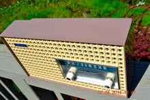 Load image into Gallery viewer, SOLD! - Dec 24, 2014 - SAHARA TAUPE Atomic Age Vintage 1957 General Electric T-166 Tube AM Radio WORKS! - [product_type} - General Electric - Retro Radio Farm