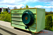 Charger l&#39;image dans la galerie, SOLD! - July 11, 2014 - PISTACHIO GREEN Retro Vintage 1957 General Electric 457S AM Tube Radio WORKS! - [product_type} - General Electric - Retro Radio Farm