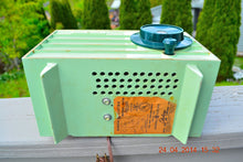 Charger l&#39;image dans la galerie, SOLD! - July 11, 2014 - PISTACHIO GREEN Retro Vintage 1957 General Electric 457S AM Tube Radio WORKS! - [product_type} - General Electric - Retro Radio Farm
