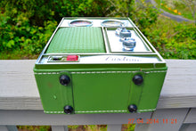 Charger l&#39;image dans la galerie, SOLD! - May 18, 2014 - WOW! NOS Olive Green Retro Vintage 1960&#39;s Luxtone Portable AM FM Radio WORKS! - [product_type} - Luxtone - Retro Radio Farm