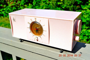 SOLD! - April 8, 2015 - BREAKFAST AT TIFFANY's Retro 1956 Emerson 824 Tube AM Clock Radio Totally Restored! - [product_type} - Emerson - Retro Radio Farm