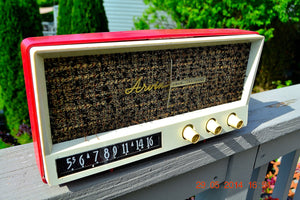 SOLD! - May 29, 2014 - BEAUTIFUL CORAL PINK Retro Vintage 1959 Arvin 2585 Tube AM Radio WORKS! - [product_type} - Arvin - Retro Radio Farm