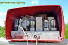 Charger l&#39;image dans la galerie, SOLD! - June 16, 2014 - LIPSTICK RED Vintage Deco Retro 1949 Philco Transitone 49-500 AM Bakelite Tube Radio Works! Wow! - [product_type} - Admiral - Retro Radio Farm