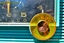 Charger l&#39;image dans la galerie, SOLD! - July 8, 2014 - AQUAMARINE Vintage Atomic Age 1959 Philco G755-124 Tube AM Radio Clock Alarm Works! - [product_type} - Philco - Retro Radio Farm