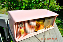 Load image into Gallery viewer, SOLD! - Jan 15, 2016 - MARILYN PINK Retro Jetsons 1957 Motorola 57CC Tube AM Clock Radio Totally Restored! - [product_type} - Motorola - Retro Radio Farm