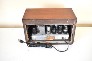 ウォールナット材職人手作り 1946年 デトロララジオ モデル571 真空管AMラジオ 状態良好 大音量で素晴らしい！