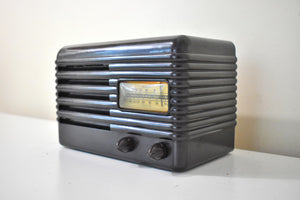 Sable Brown Bakelite 1939 Detrola Model A11 Vacuum Tube AM Radio Relic Excellent Condition Works!