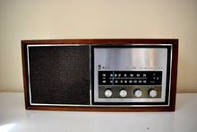 Load image into Gallery viewer, Hardwood 1969-1970 Emerson Model 31T56 AM FM Solid State Radio Sounds Fantastic! World Traveled!