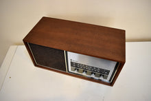 Load image into Gallery viewer, Hardwood 1969-1970 Emerson Model 31T56 AM FM Solid State Radio Sounds Fantastic! World Traveled!