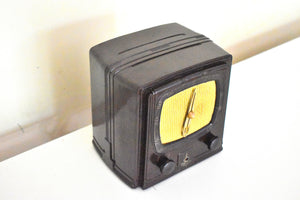 Clockette 1937 Emerson Model 157 Vacuum Tube AM Radio Relic It Works!