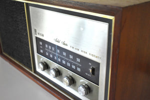 Wood Cabinet Modern Technology 1969 Emerson Model 31T56 AM FM Solid State Radio Sounds Fantastic!