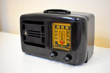 Load image into Gallery viewer, Bluetooth Ready To Go - Umber Brown Bakelite 1947 Emerson Model 507 AM Vacuum Tube Radio Sounds Marvelous!