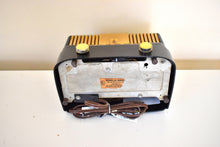 Load image into Gallery viewer, Loewy Designed Brown Bakelite 1948 Emerson &#39;The Moderne&#39; Model 561 Vacuum Tube AM Radio Sounds Great Excellent Plus Condition!