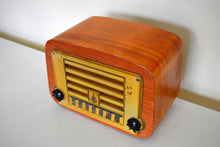 画像をギャラリービューアに読み込む, カーブドウッド 1946 エマーソン モデル 578A AM 真空管ラジオ 美しい小さなウッディ!