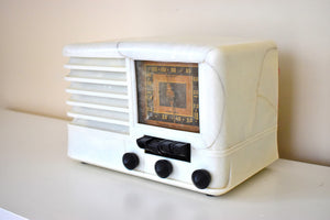 カレラ ジョイア ホワイト 1939 エマーソン モデル CY269 AM 短波真空管ラジオのサウンドは素晴らしい!
