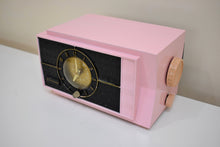 Charger l&#39;image dans la galerie, Bluetooth Ready To Go - Mamie Pink 1956 Firestone Model 4-A-160 AM Bakelite Vacuum Tube Radio Sounds Great!
