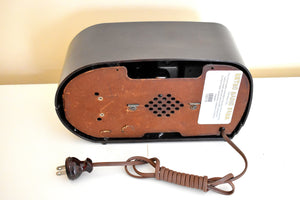 Mocha Brown Bakelite Bullet 1947 Farnsworth Model GT-050 AM Vacuum Tube Radio Sounds Great!