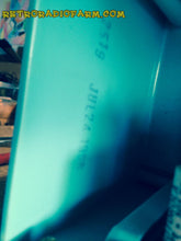 Charger l&#39;image dans la galerie, SOLD! - Aug 19 - 2015 - WOWIE! - Aqua Blue Green Retro Jetsons 1956 Motorola 57CD Tube AM Clock Radio NOS New Old Stock Cabinet Totally Restored! - [product_type} - Motorola - Retro Radio Farm