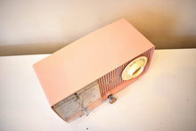 Load image into Gallery viewer, Bluetooth Ready To Go - Blossom Pink 1959 General Electric Model C437B AM Radio Works Great! Excellent Condition!