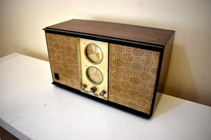 Bluetooth 対応 - ウォールナット木目ヴィンテージ 1965 GE モデル T-250A AM FM ラジオ デュアル スピーカー!いいね！