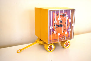 Circus Wagon 1970 GE General Electric Model C3600A AM Vintage Radio Your Kids Will Love It!