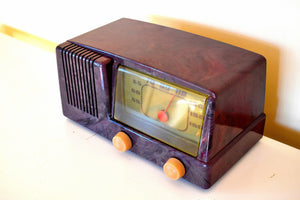 Purple Haze 1950 General Electric Model 400  Vacuum Tube Radio S'cuz Me While I Kiss The Sky!