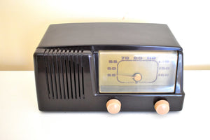 モカ ブラウン ベークライト 1950 ゼネラル エレクトリック モデル 400 真空管ラジオ 素晴らしいサウンド!