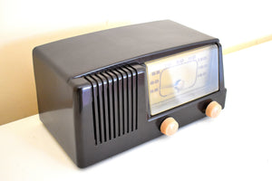 モカ ブラウン ベークライト 1950 ゼネラル エレクトリック モデル 400 真空管ラジオ 素晴らしいサウンド!