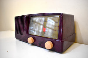 パープル ヘイズ 1950 ゼネラル エレクトリック モデル 400 真空管ラジオ ヘンドリックスも承認するでしょう!非常に良い状態！
