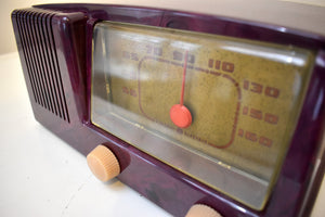 パープル ヘイズ 1950 ゼネラル エレクトリック モデル 400 真空管ラジオ ヘンドリックスも承認するでしょう!非常に良い状態！