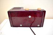 Load image into Gallery viewer, Purple Haze 1950 General Electric Model 400  Vacuum Tube Radio Hendrix Would Approve! Excellent Condition!