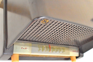 モカ ブラウン ベークライト 1950 ゼネラル エレクトリック モデル 402 真空管 AM ラジオのサウンドは非常に良好な状態です。