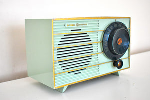 Pistachio Green 1955 General Electric Model 457S AM Vacuum Tube Radio Rare Colorway! Sounds Great!
