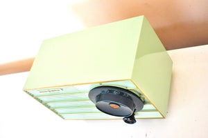 ピスタチオ グリーン 1955 ゼネラル エレクトリック モデル 457S AM 真空管ラジオ 希少カラー！いいね！