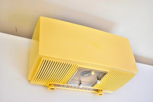 Bluetooth Ready To Go - Vanilla Ivory 1953 General Electric Model 547 AM Clock Radio Charm and Class Beautiful Sounding!