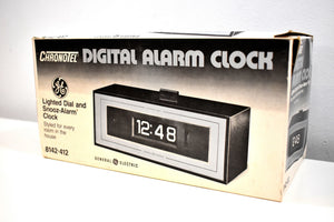 New Old Stock (NOS) - Glossy Black General Electric Flip Clock Model 8142-421 Chronotel - Did We Mention New Old Stock?